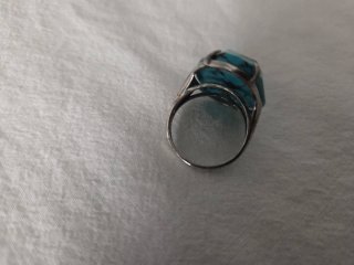 Anillo Luxenter Turquesa y plateado