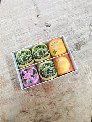 Set 6 Candele Profumate Rose Jasmine Lemon Idea