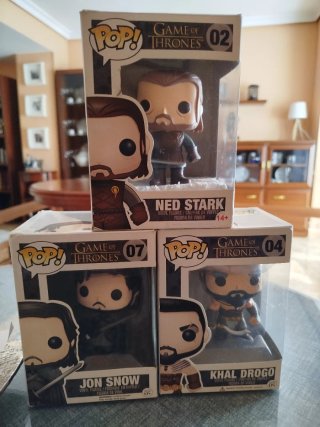 Funko Pop! Juego de Tronos (Ned, Jon, Khal) tengo+
