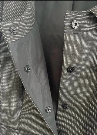 Traje de pantalón gris/ crudo