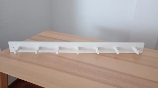 Colgador de pared madera blanco 105cm