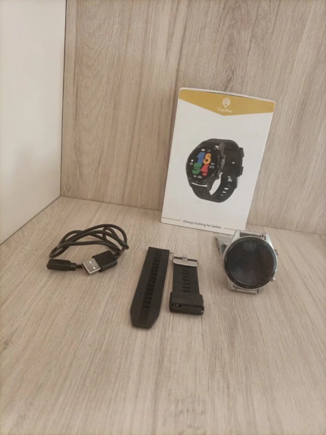 Smartwatch Plata y Azul