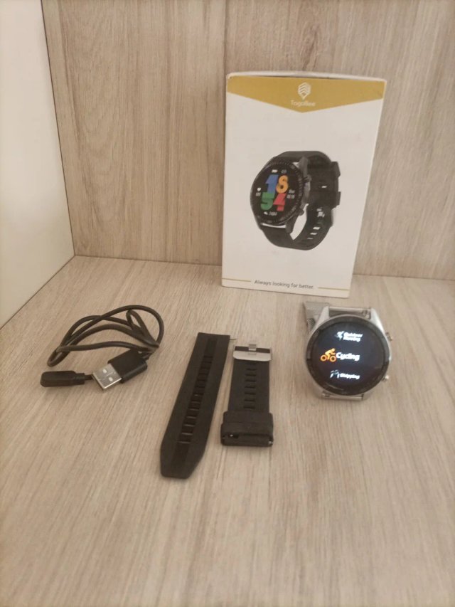 Smartwatch Plata y Azul