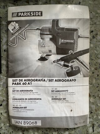 Parkside PABK 60 A1 Aerógrafo