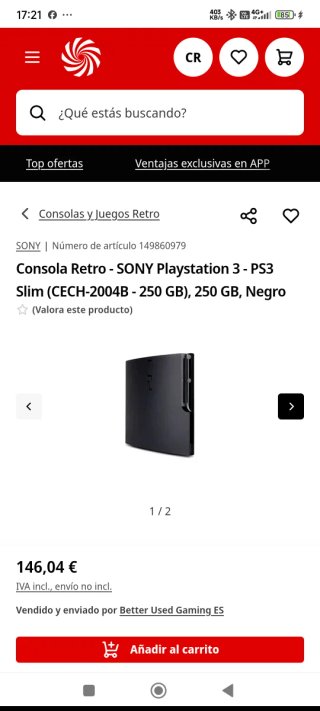 Consola Play Station 3 Slim CECH-2004B