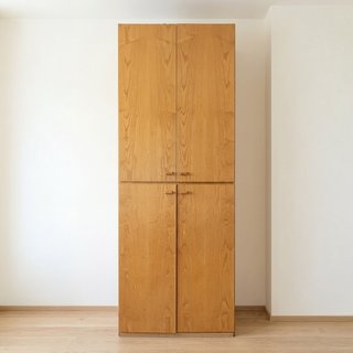 Armadio alto 4 ante effetto legno