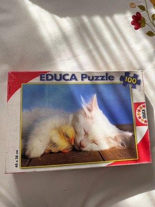 Puzzle Educa Gato y Pollito 100 Piezas