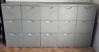 Conjunto Archivadores Metálicos Ikea Gris