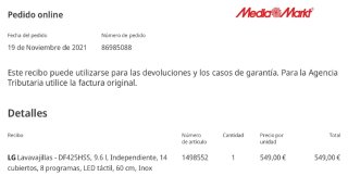 Lavavajillas LG Inverter Direct Drive