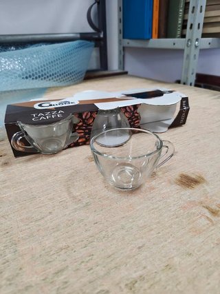 Set 6 Tazzine Caffè Vetro Trasparente G Home