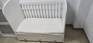 Cuna convertible en cama IKEA