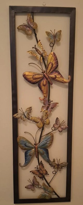 Cuadros de forja con mariposas