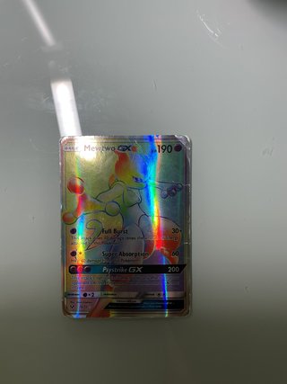 Carta Pokémon Mewtwo GX Arcoíris