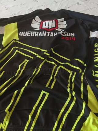 Maglia Ciclismo Bio Racer Nero/Giallo
