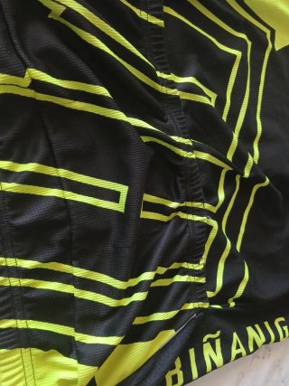 Maglia Ciclismo Bio Racer Nero/Giallo
