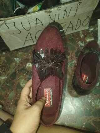 Zapatos Yameiji Granate Talla 38
