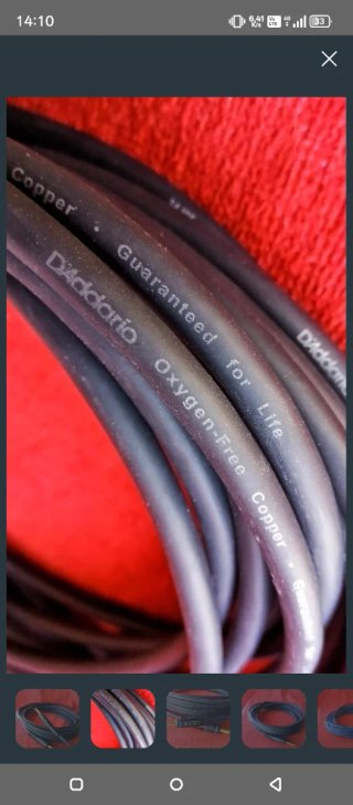 Cavo Daddario PW-GS-25 Jack stereo per strumenti