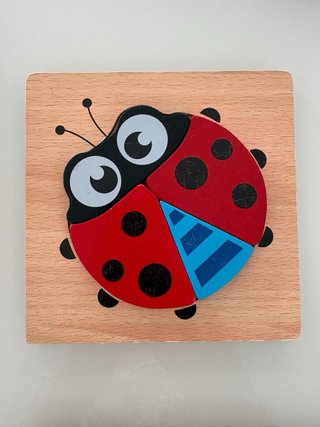 6 Puzzles Madera Montessori Bebé