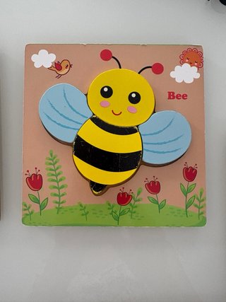 6 Puzzles Madera Montessori Bebé
