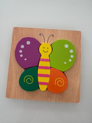 6 Puzzles Madera Montessori Bebé