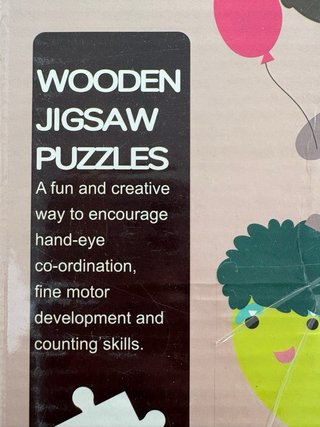 6 Puzzles Madera Montessori Bebé