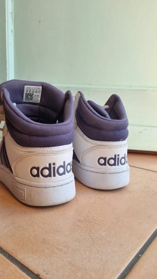 Adidas Hoops 3.0 Mid Viola Bianco
