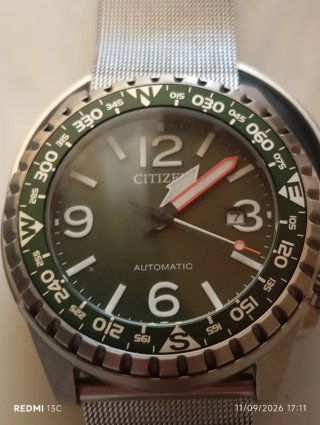 Orologio Citizen Automatico Verde/Argento
