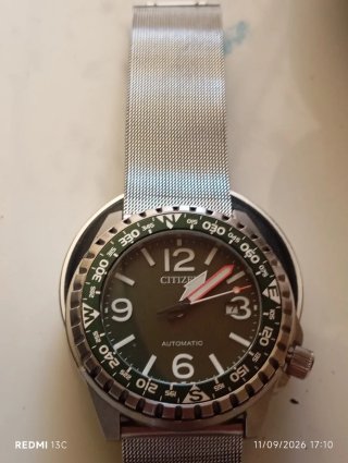 Orologio Citizen Automatico Verde/Argento