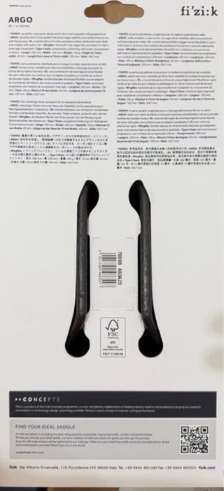 Sillín Fizik Argo Tempo R1 Negro