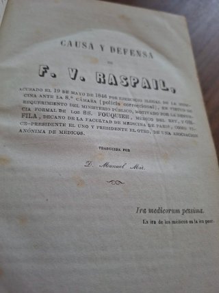 LIBRO ANTIGUO DE MEDICINA - 1876
