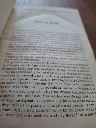 LIBRO ANTIGUO DE MEDICINA - 1876