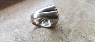 Anillo Oso TOUS Plata y Ónix Talla 14