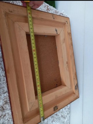 Quadro vintage con cornice dorata