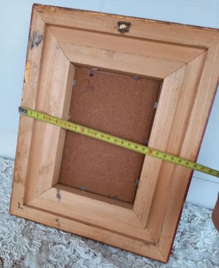 Quadro vintage con cornice dorata