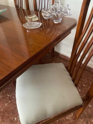 Mesa comedor madera con 6 sillas