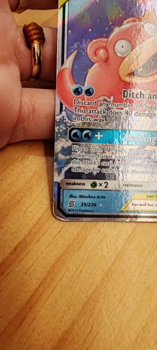 Carta Pokémon Slowpoke & Psyduck GX TAG TEAM