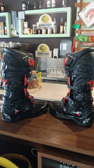 Botas Alpinestars Tech 7 - Tamanho 44.5