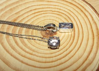 Lote 2 collares choker cadenas brillantes uno 925