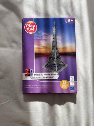 Puzzle 3D Torre Eiffel Playtive 28 piezas