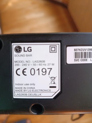 Barra de Sonido LG Negra
