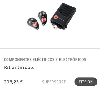 Sistema Alarma Ducati Performance