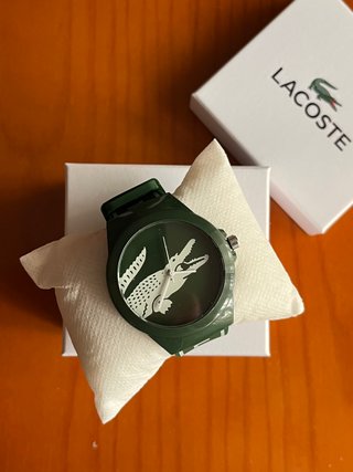 Reloj Lacoste Verde con Cocodrilo Blanco