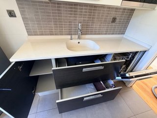Cocina completa blanca y gris NUEVO PRECIO