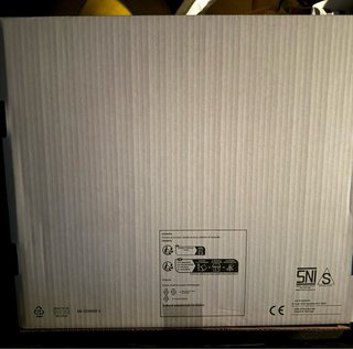 Lámpara de pie IKEA LAUTERS madera/tela