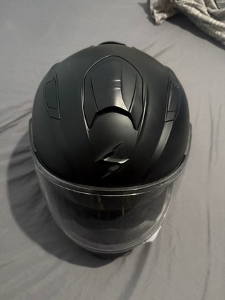 Casco Moto Scorpion Exo-491 Talla L Negro Mate