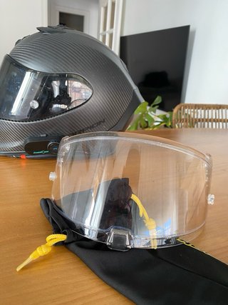 Casco Scorpion Exo R1 Carbon Air M + Intercom
