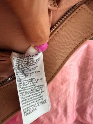 Bolso Calvin Klein rosa nude