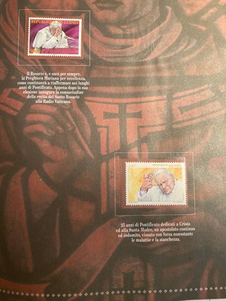 Francobolli Giovanni Paolo II 25 Anni Pontificato