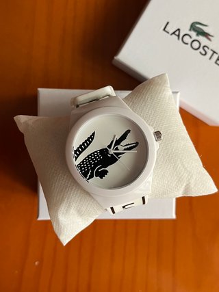 Reloj Lacoste Blanco con Cocodrilo Negro