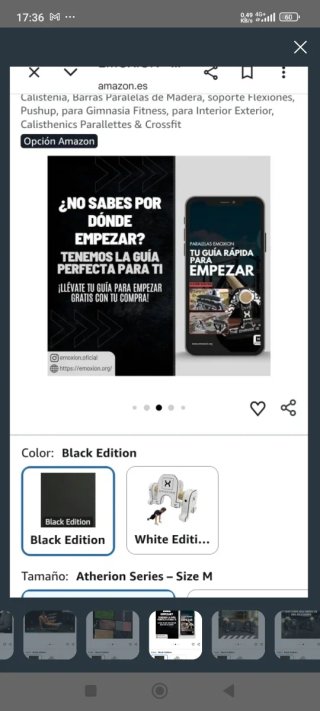 Paralelas Emoxion Talla M sin estrenar
